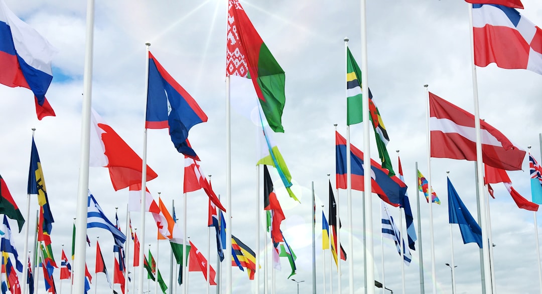 International flags — outside the United States